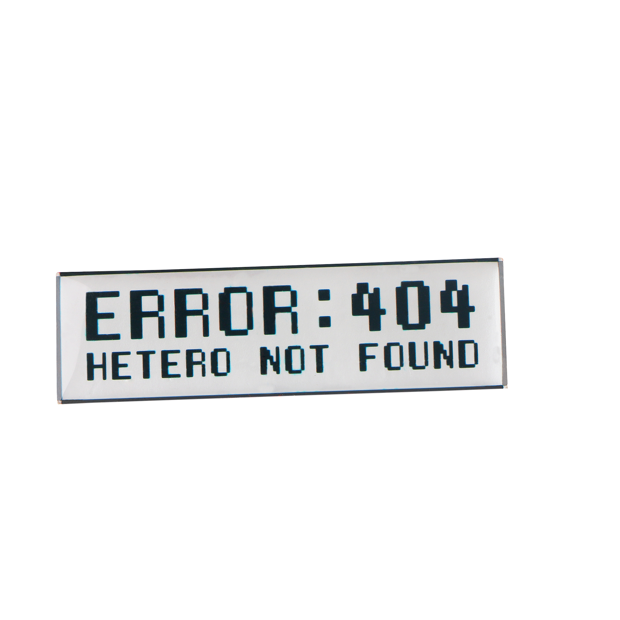 Error 404 - Hetero not found Lapel pin