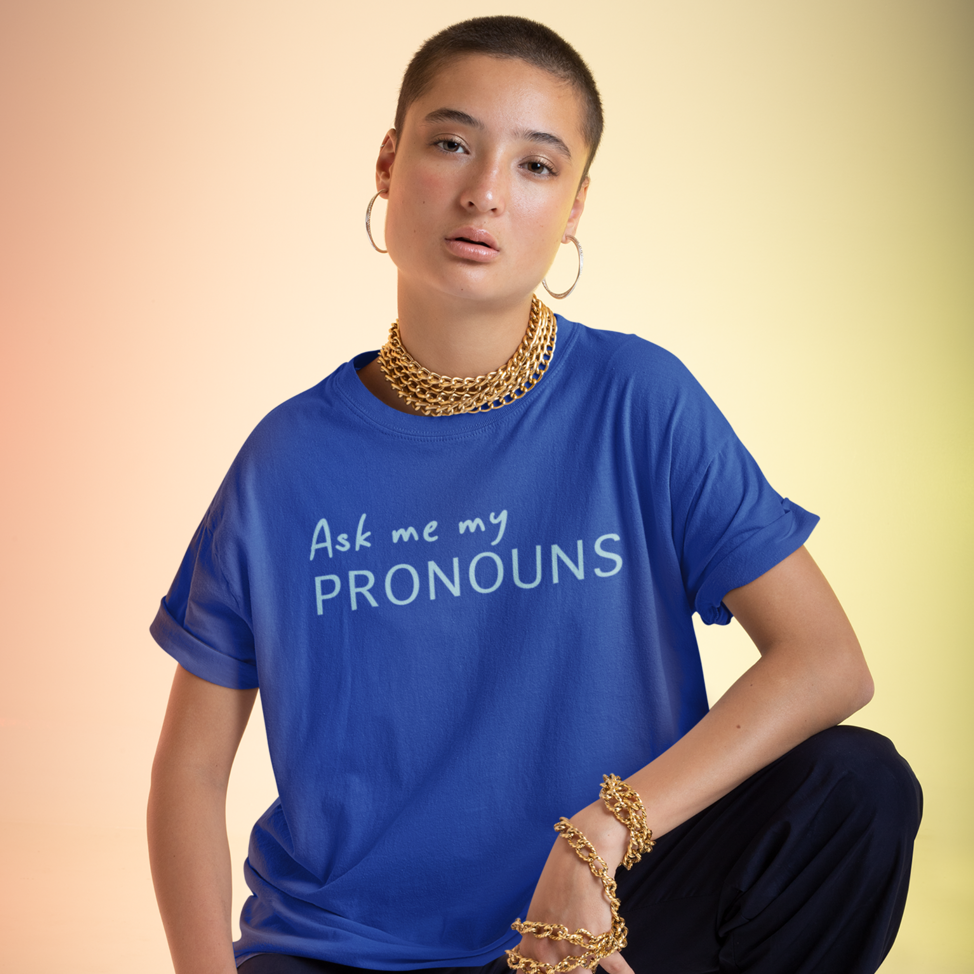 Ask me Pronouns Tee