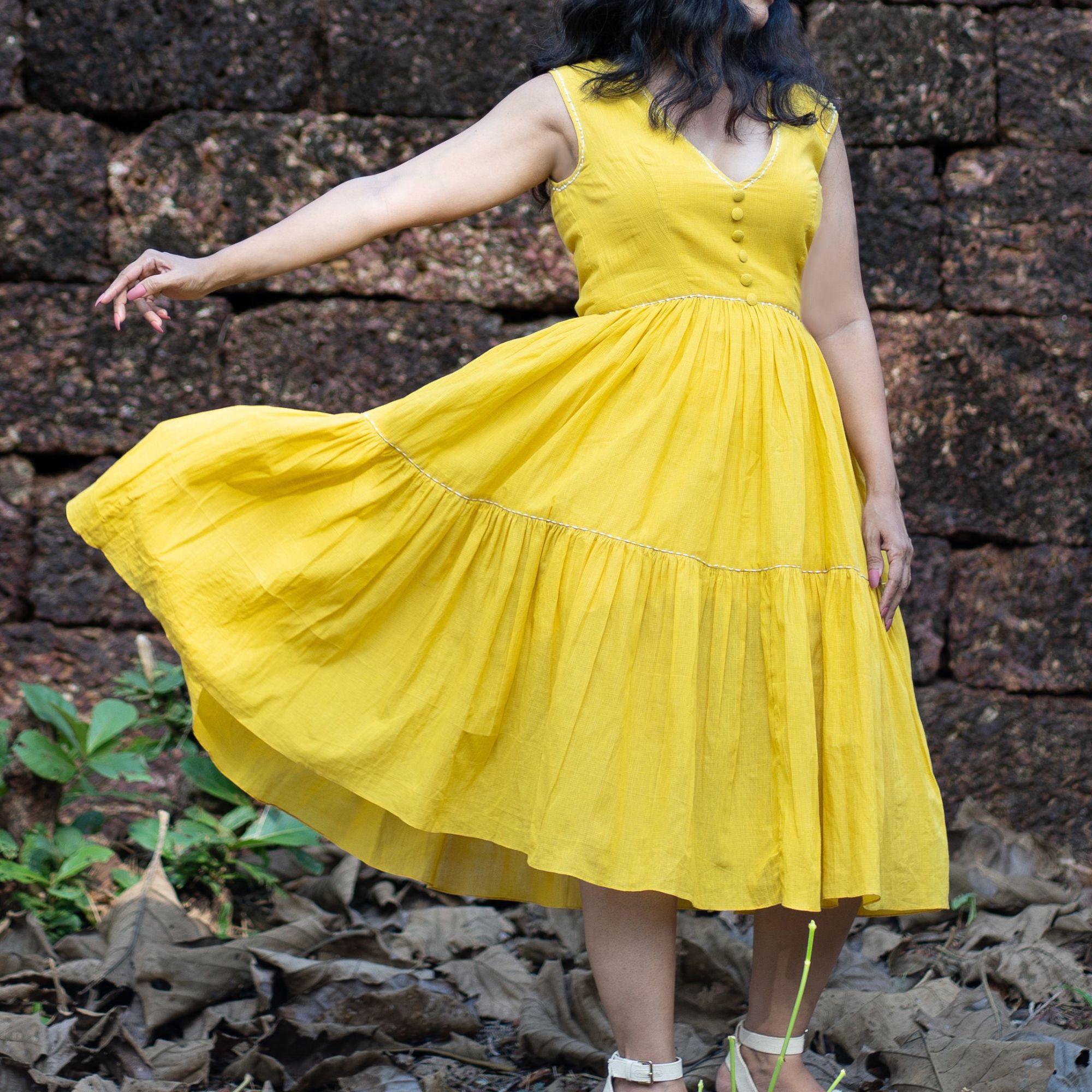 CORDO Organic Cotton Dress Yellow