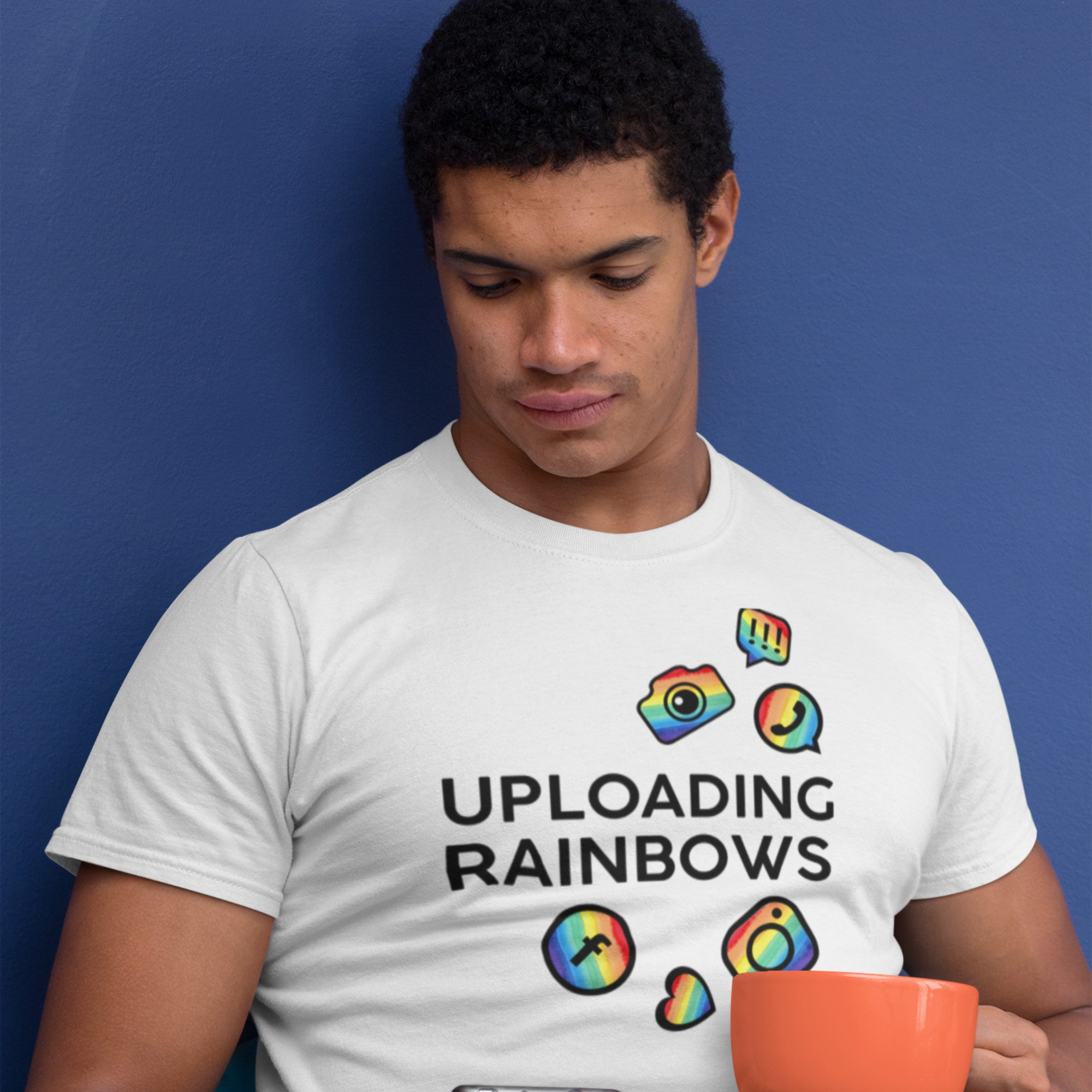 Uploading Rainbow Print T-Shirt