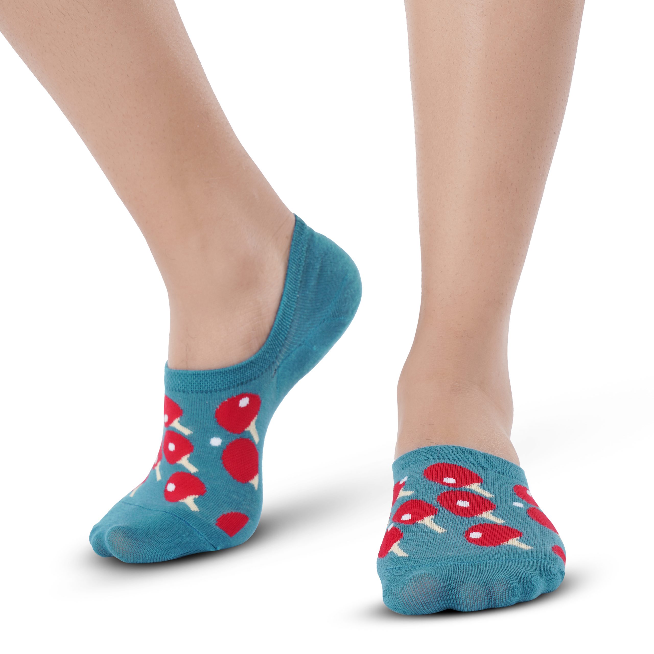 Albury: Blue & Red TT Ankle Socks