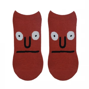 emoji-graphic-rust-low-cut-ankle-socks