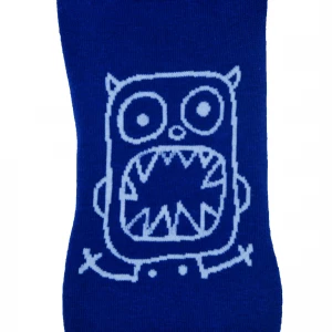 monster-face-graphic-blue-low-cut-ankle-socks