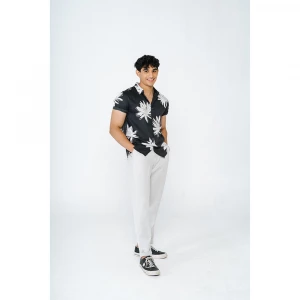 faded-black-and-off-white-floral-printed-shirt