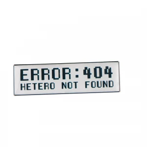 error-404-hetero-not-found-lapel-pin