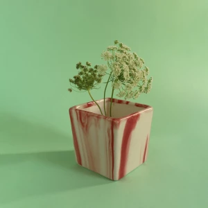 red-marble-planter