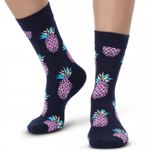 fresno-black-pineapple-cotton-socks