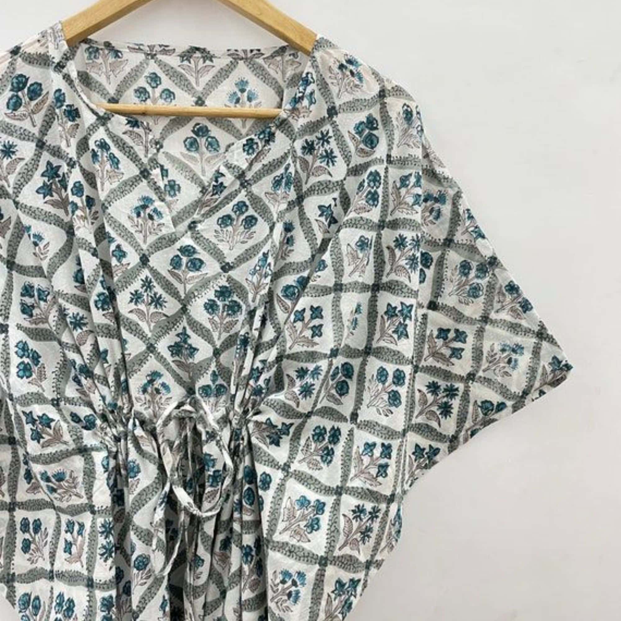 Iris Handblock Kaftan