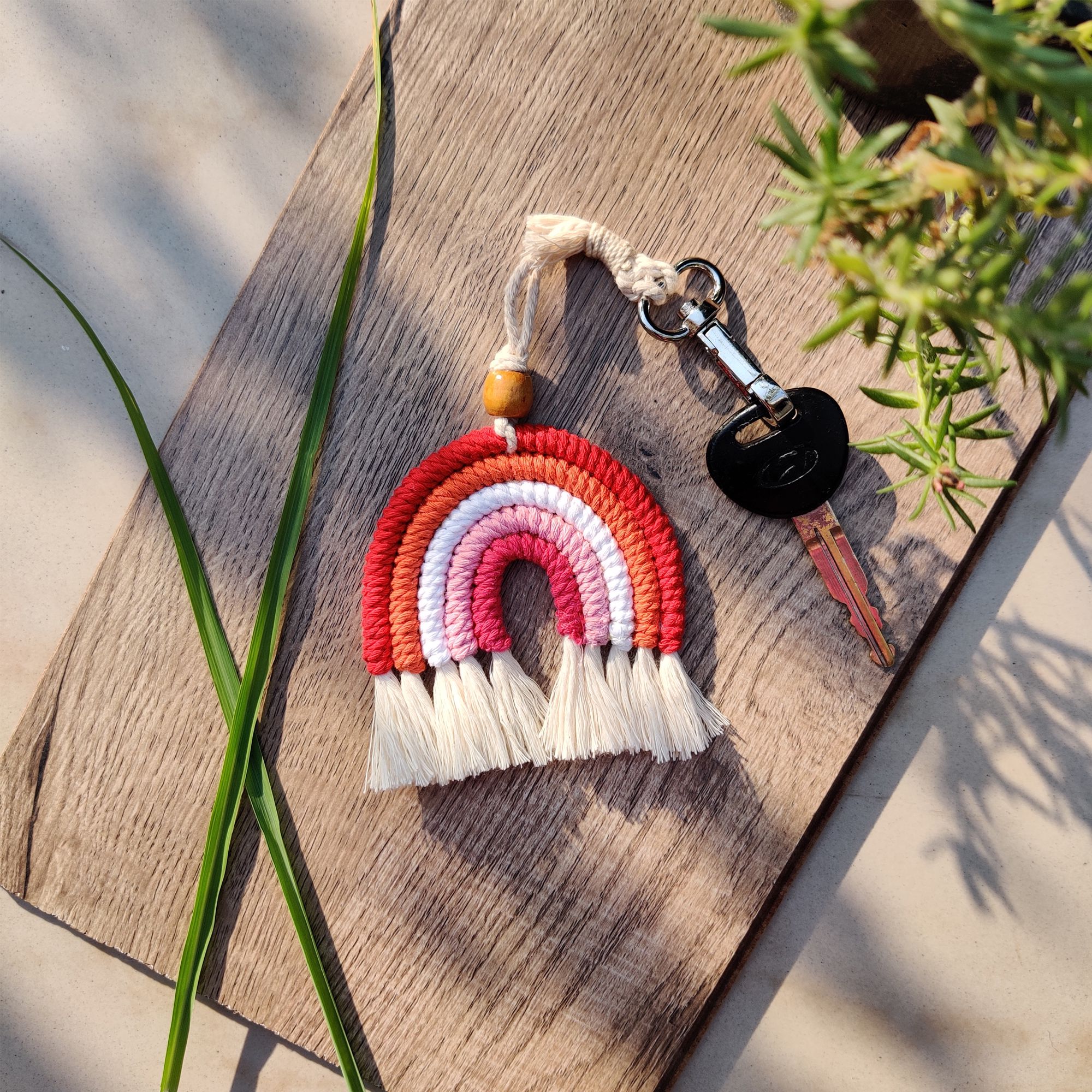 Lesbian Flag Key Chain