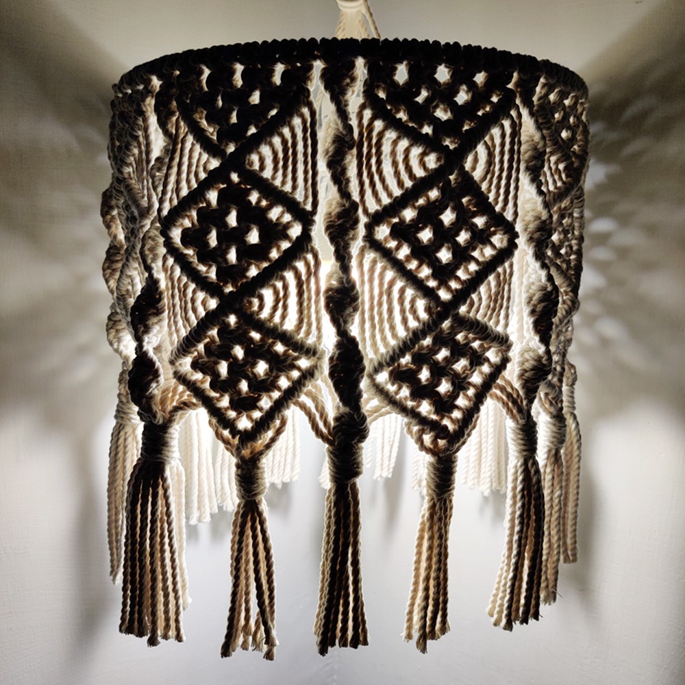 Macrame Hanging Lampshade