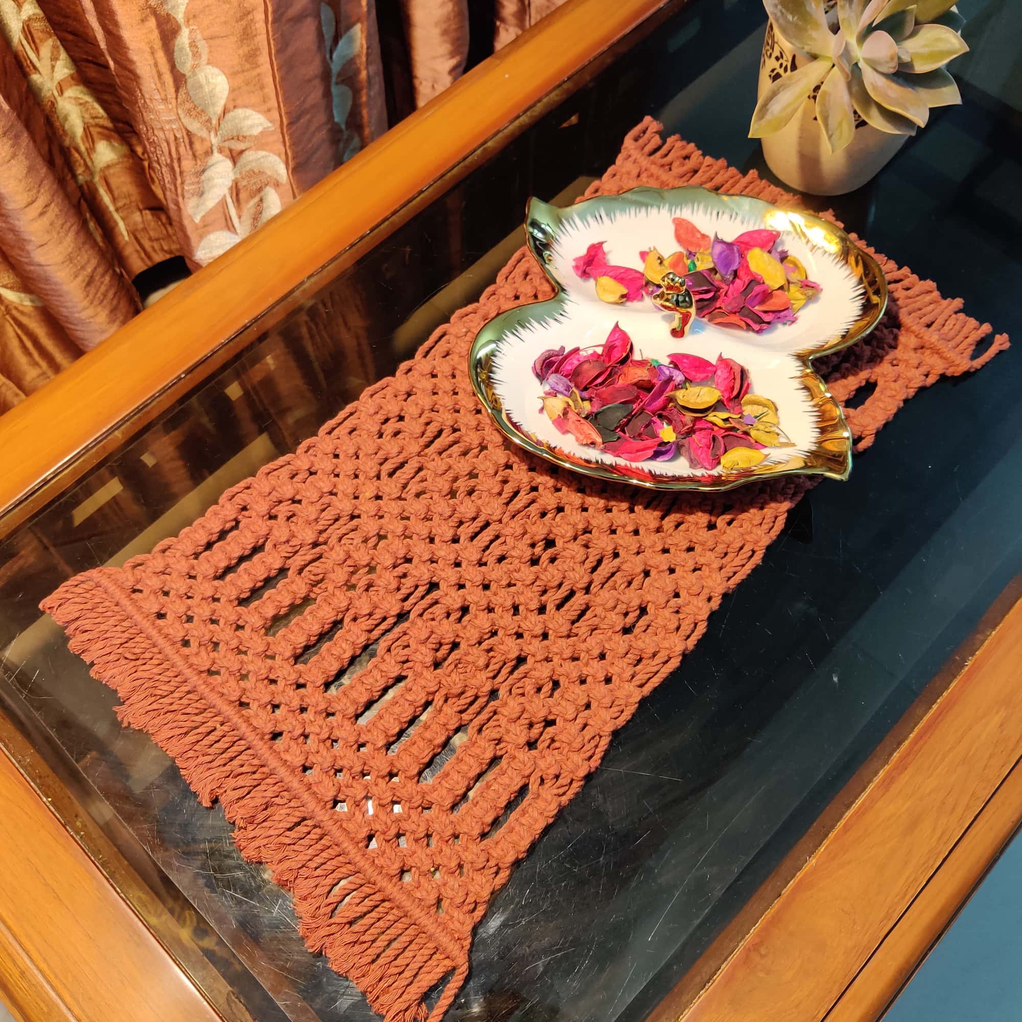 Center Table Macrame Runner Mat