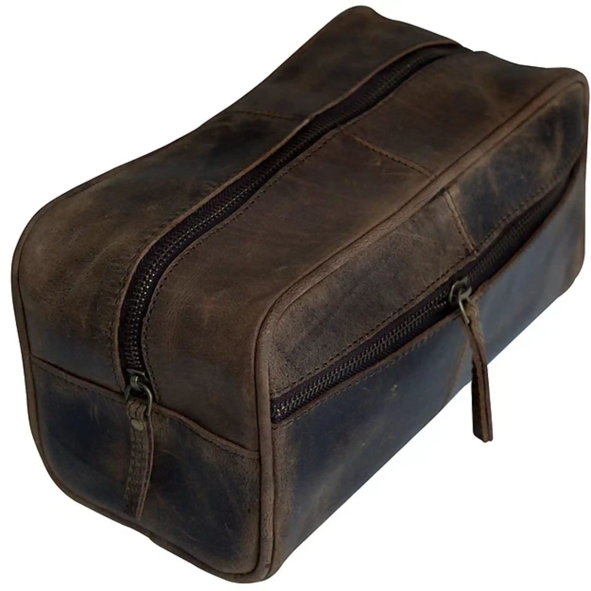 Genuine Leather Toiletry Bag (black)