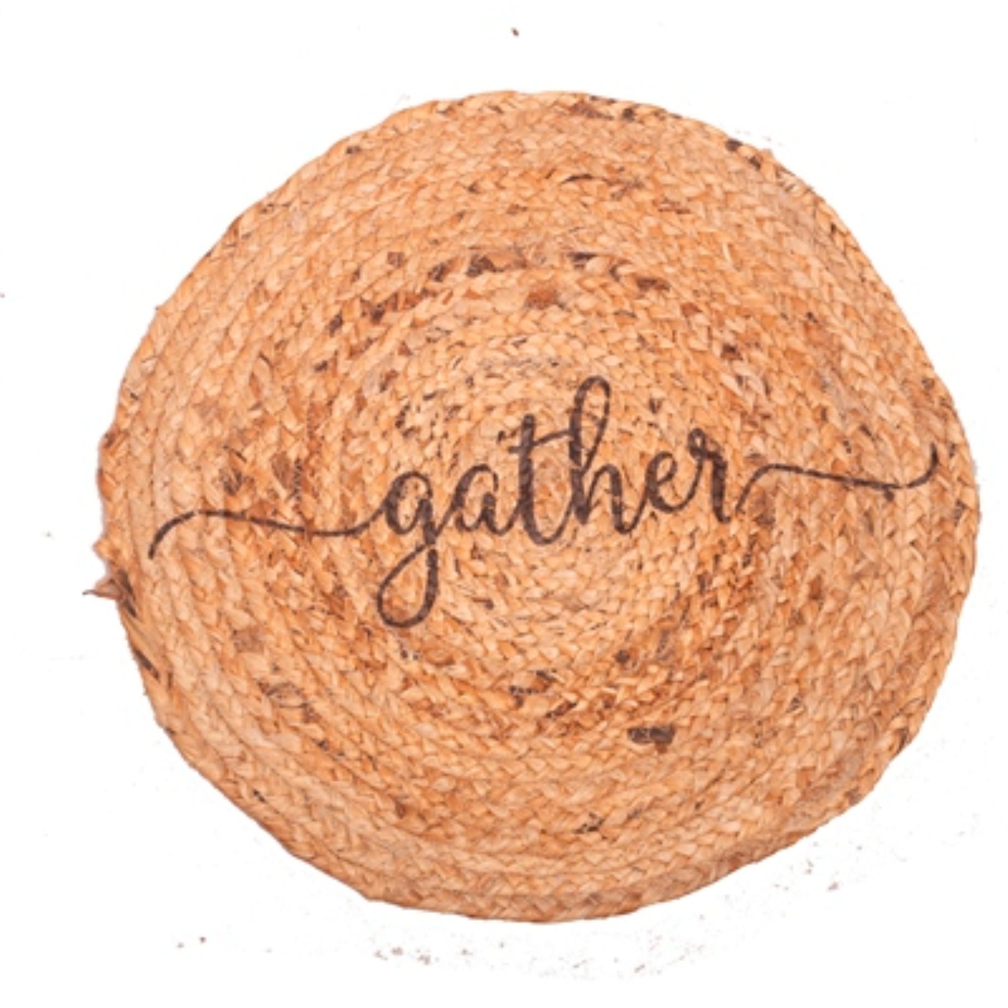 Eco-Friendly Jute Table Top - Gather Print