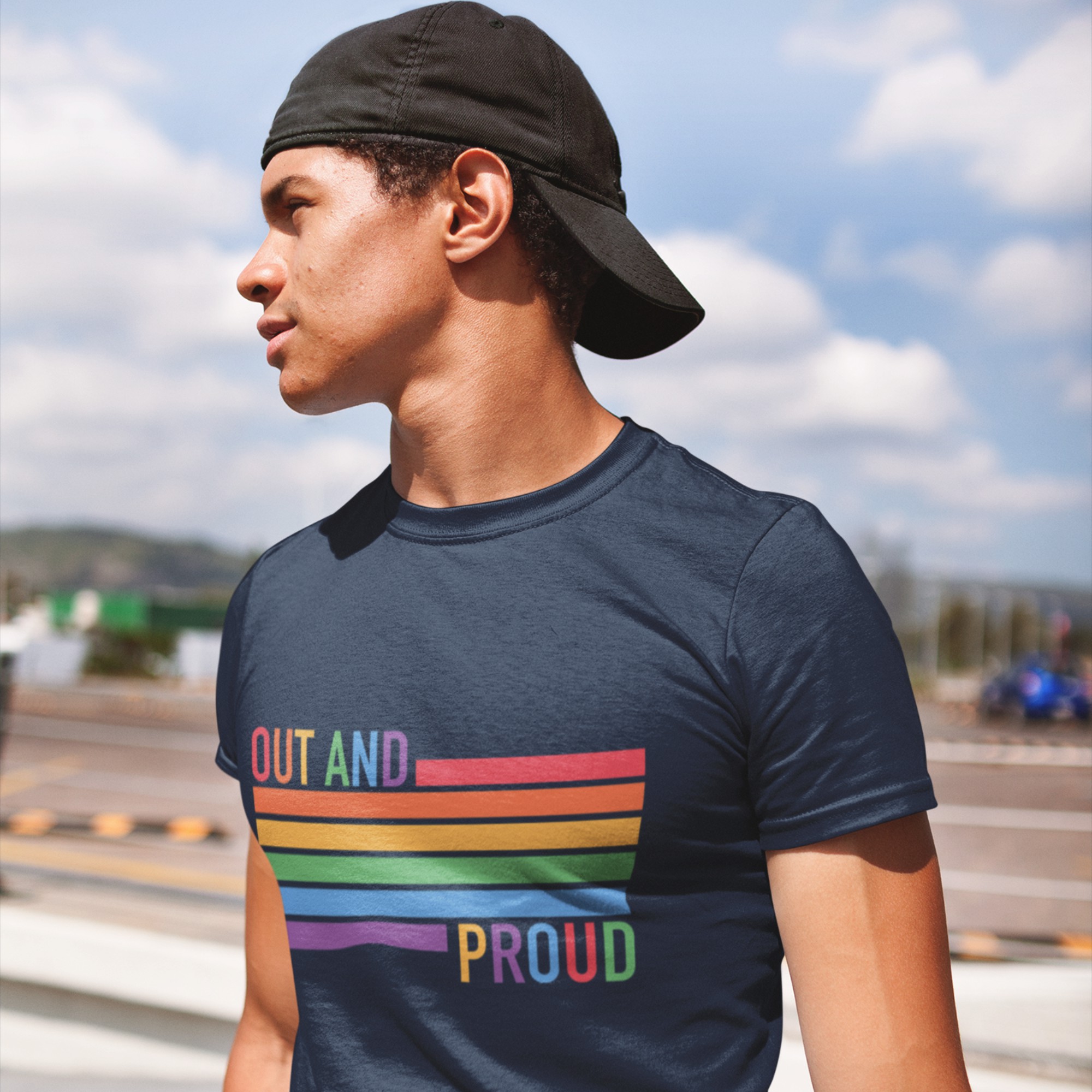 Out and Proud Print T-Shirt