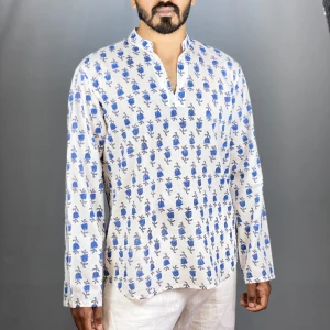 afonso-handblock-printed-cotton-kurta-white