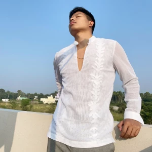 naked-illusion-white-kurta-shirt